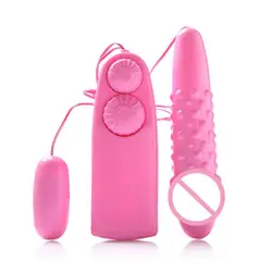 2 яйца вибратор дистанционное управление клитора G-Spot пунктирной дилдо прибор для мастурбации пуля тройной вибрирующие секс-игрушки для