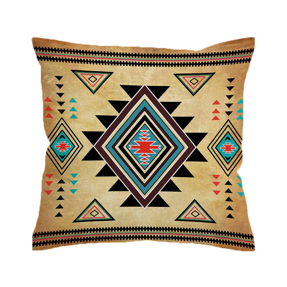 BeddingOutlet Geometric Cushion Cover Aztec Pillowcase Southwest Exotic Throw Sofa Bed Decorative Pillow 45x45cm|Наволочка| |