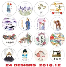 22Designs 10/15/40mm Pearl/Leaves/Girls/Bicycle/Bubble/Cake Pattern Japanese Washi Decorative Adhesive DIY Masking Paper Tape