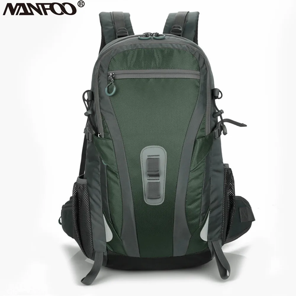 NEW Outdoor Hiking Camping Wearable Backpack 40L Waterproof Nylon