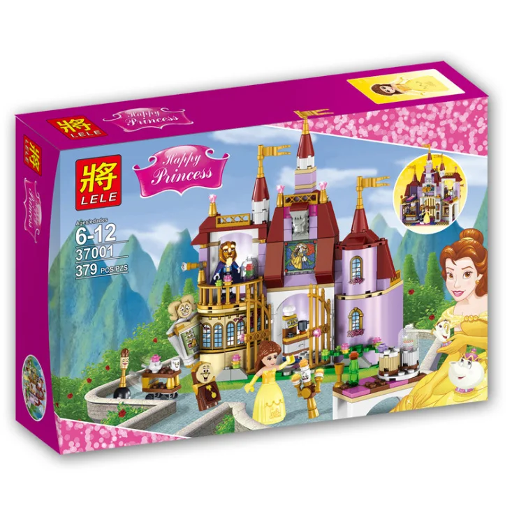 37001Fairy tale tower princess Enchanted Castle Building Blocks Girl Kids Toys Compatible with Block Toys  