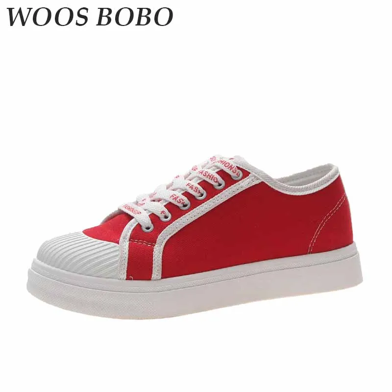 

2019 New Fashion Womens lace-up canvas shoes Summer Breathable casual shoes simpleness Female board shoes Ladies sneakers shoes