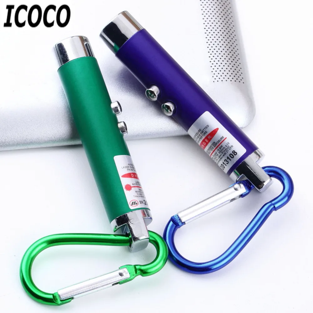 ICOCO Portable MIni 5mw LED Laser Pen Pointer Emergency High Power Flashligh Torch With KeyChain Wholesale | Лампы и освещение