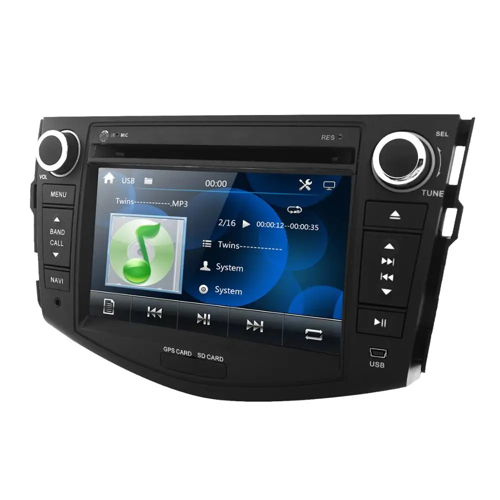 Flash Deal 2 din Car DVD player for Toyota RAV 4 2006-2012 8 inch Car radio GPS navigation Monitor steering wheel dab+ DVR Camera OBD2 3