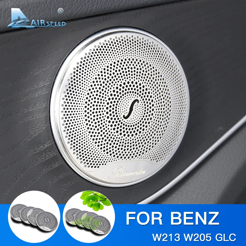 

Airspeed for Mercedes Benz W205 W213 GlC AMG Accessories for Mercedes GLC Benz W205 W213 Interior Trim Door Audio Speaker Cover