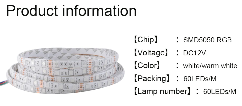 5050 RGB LED Strip light tape lamp (4)