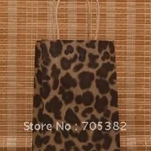 21X13X8 см модная leopad Подарок бумажный крафт-мешок упаковка сумки ежедневно посылка zakka(SS-1545