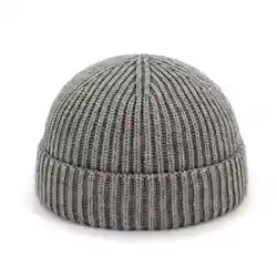 WZCX 2019 новая однотонная осенне-зимняя вязаная шапка унисекс в полоску, сохраняющая тепло, повседневная Корейская версия, Шапка-бини с дыней