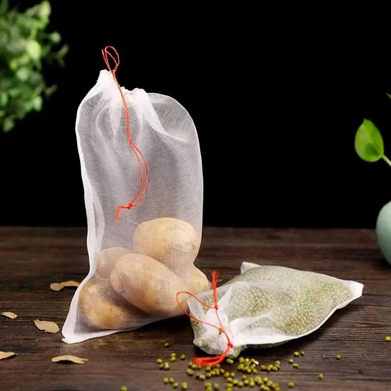 

1pc Empty Scented Tea Bags With String Heal Seal Filter Bags Multifunctional Drawstring Pouch Bag for Cooking Herb Spice 3 Sizes