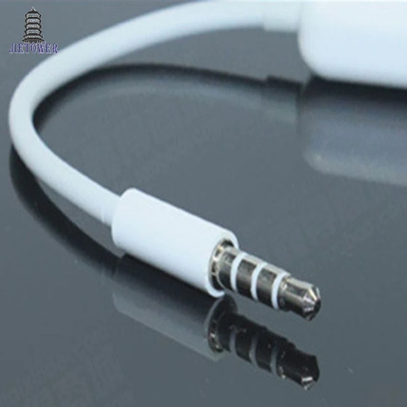 300pcs Y Splitter Headphones jack 3 5 mm Stereo Audio 1to2 2 Female 2 in 1 Male Cable Adapter microphone plug for Earphone white