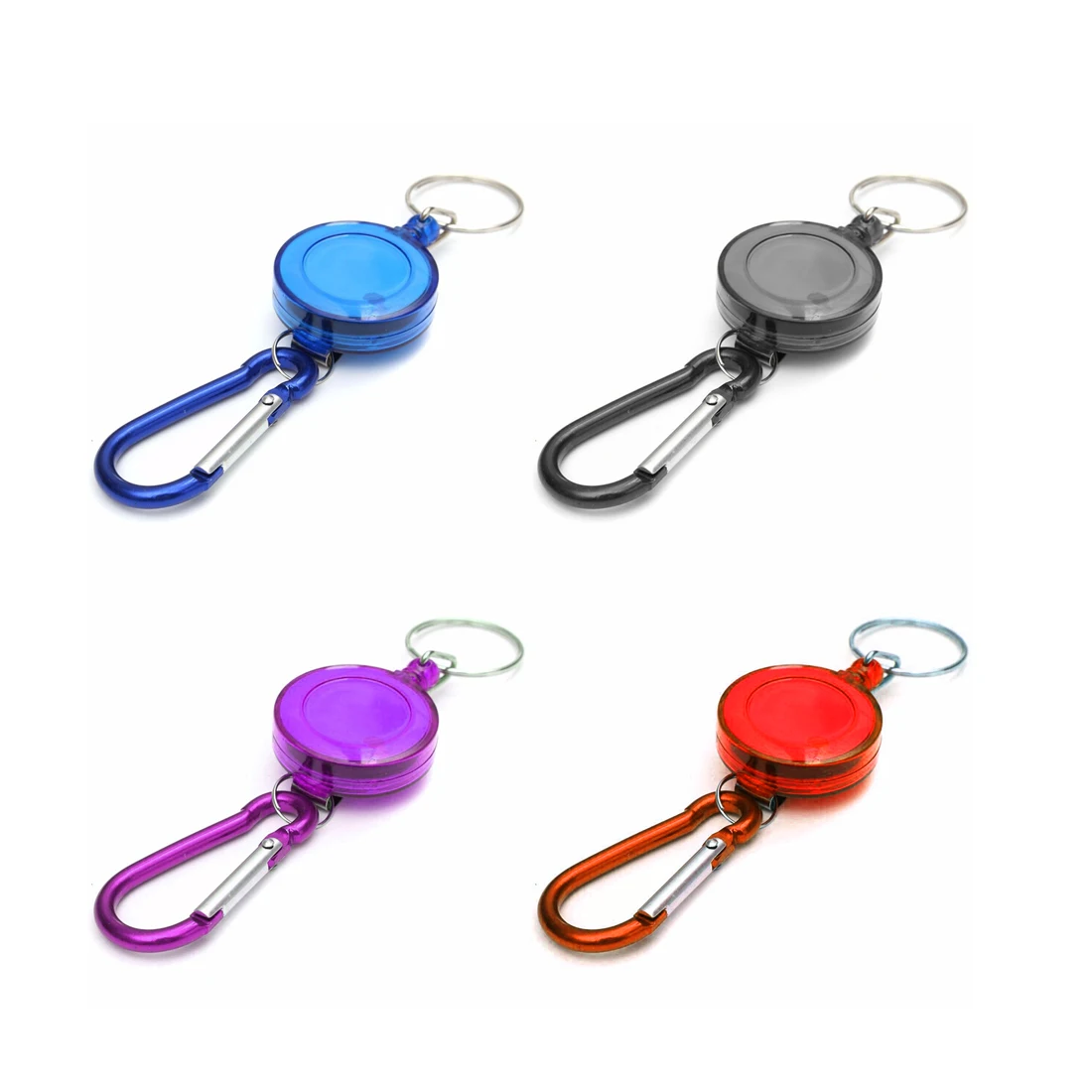 

1pcs multifunctional Camping Equipment Multi Color Badge Spreader Carabiner Reel Strap Belt Clip Key Chain outdoor tools