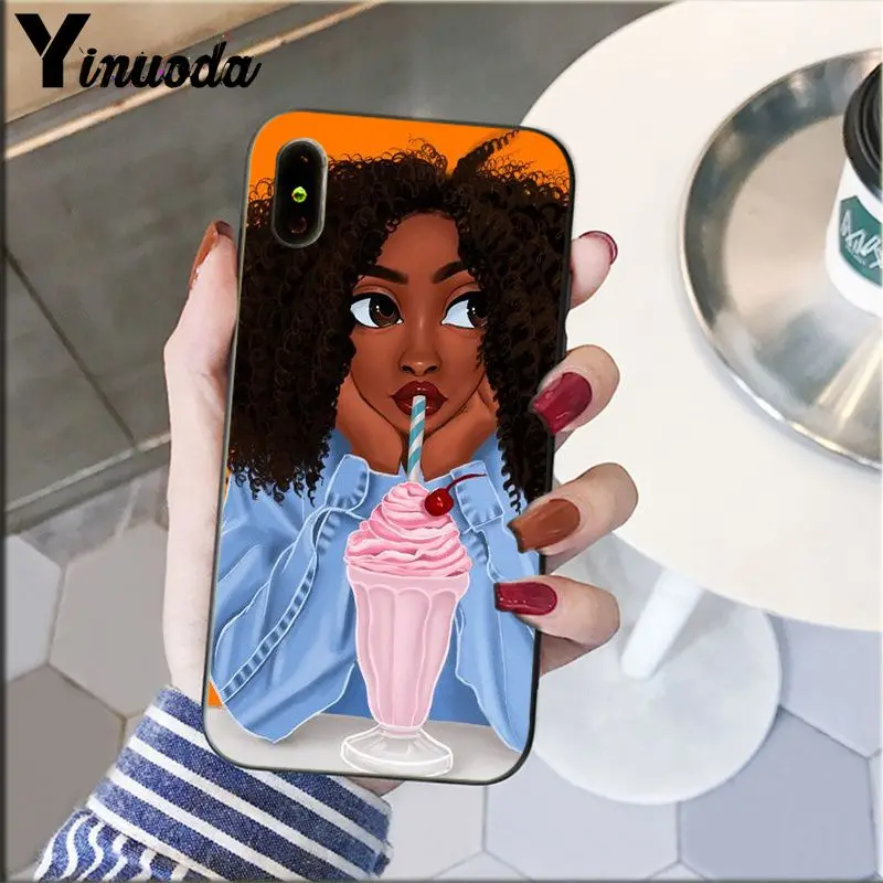 Colorful art african girl Printing