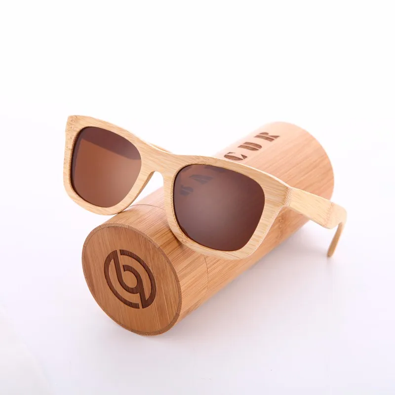 BARCUR Retro Polarized Sunglasses Bamboo Wooden Handmade BC8201 BARCUR Retro Polarized Sunglasses Bamboo Wooden Handmade BC8201