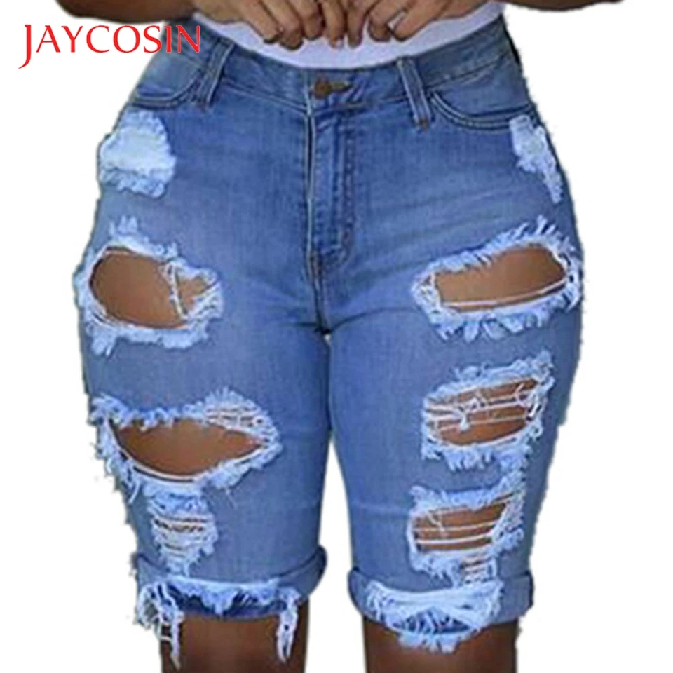 jean shorts with rips