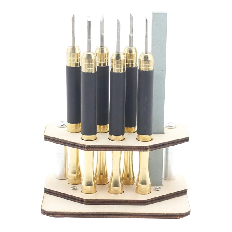 10Pcs Manganese Steel Chisel Set Stone Carving Artist Woodworkers New SH
