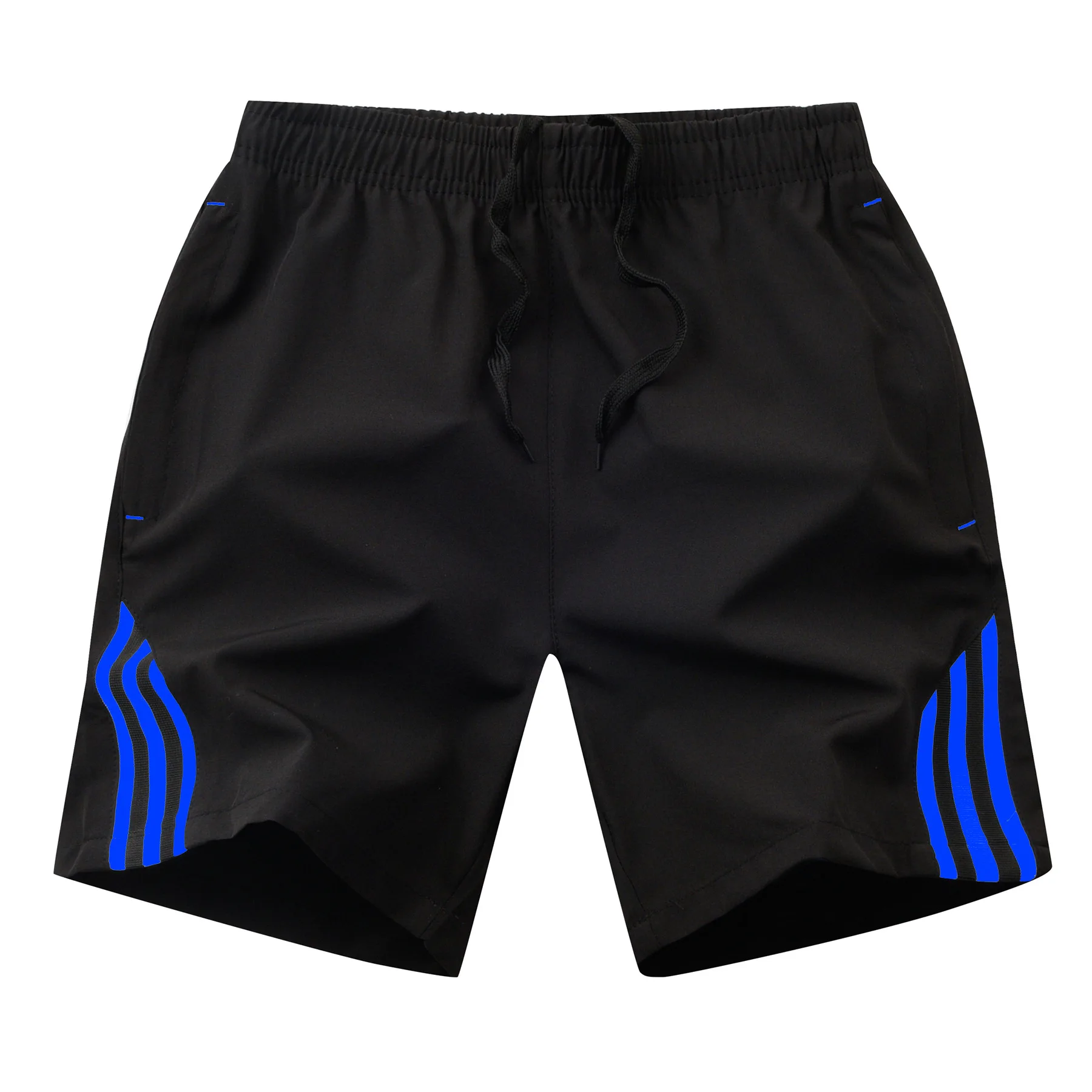Полосатые мужские шорты, летние спортивные тренировочные штаны для бега, для фитнеса, мужские пляжные шорты для тренировок, бега, дышащие мужские брюки - Цвет: CC109 Blue