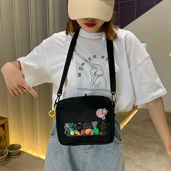 

2019 Summer New Hot Fashion Students Canvas Handbags For Women Female Casual Simple Zipper Shoulder Bags Messenger Bags