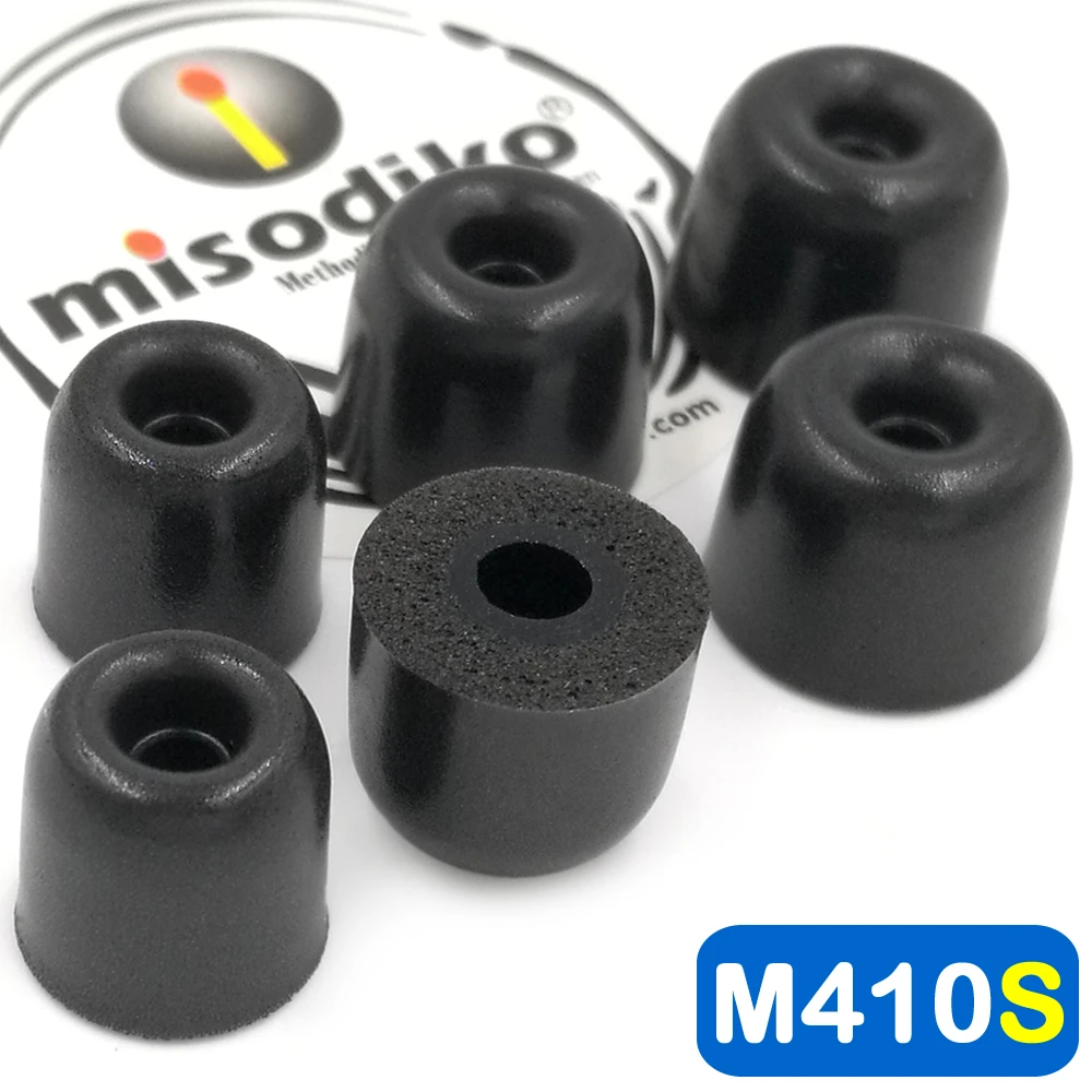 

misodiko M410S Memory Foam Earbuds Tips Eartips for Sennheiser Momentum In Ear, CX 3.00/ Denon AH-W150/ B&O Beoplay H3 H5 E4 E6