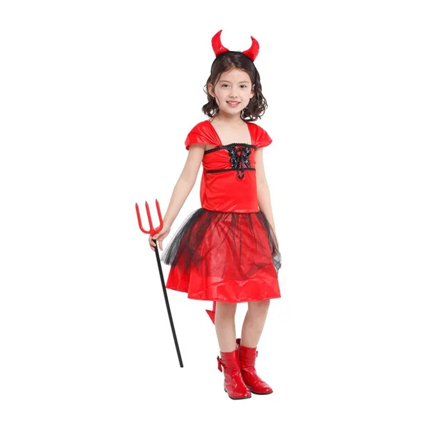 Aliexpress.com : Buy MOONIGHT Red Devil Outfits Devil Costume for Girls ...