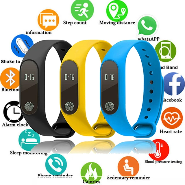 

Newest Smart Watch Band Messge Reminder Bluetooth Smart Bracelet Men Women Fitness Sleep Tracker Wristband for Android IOS phone