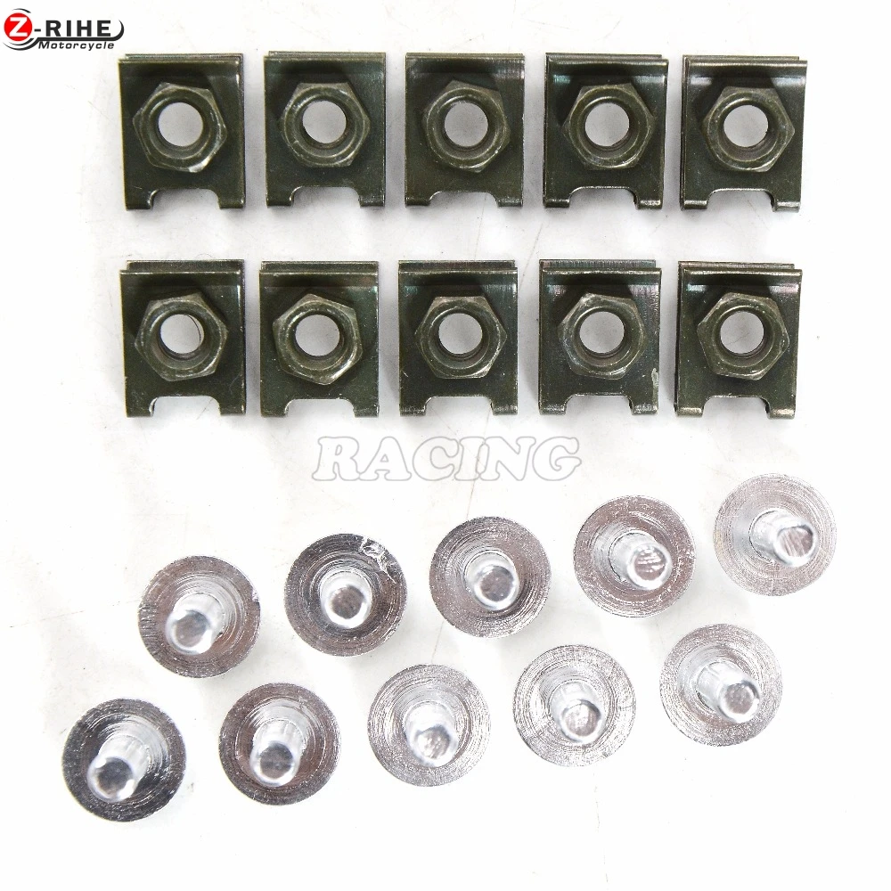 

6mm Motorbike Accessories CNC Fairing body work Bolts Screws 10 pcs For yamaha tmax 500 tmax500 t max 500 2001-2006 2002 2003 20