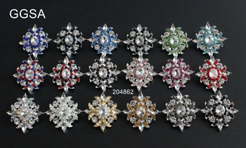 

GGSA 10pcs Vintage Rhinestone Buttons Pearl Red Navy Royal Black 38x40mm diy Apparel browband wedding AB Crystal Centerpieces