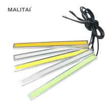 1 шт. обновленный ультра яркий COB 17 см светодиодный Авто бар светильник водонепроницаемый алюминиевый серебристый корпус дневные ходовые противотуманные фары