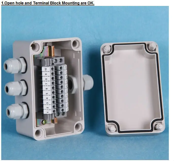 Самые популярные Din Rail Водонепроницаемый коробка ip66 100*100*75 мм