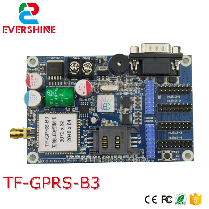 

long great TF-GPRS-B3 GPRS led display controller for single/dual color led display screen wireless control