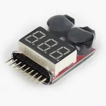 3,7-30 в 1-8 S Lipo/li-ion/Fe батарея напряжение 2в1 тестер низкий зуммер напряжения сигнализации