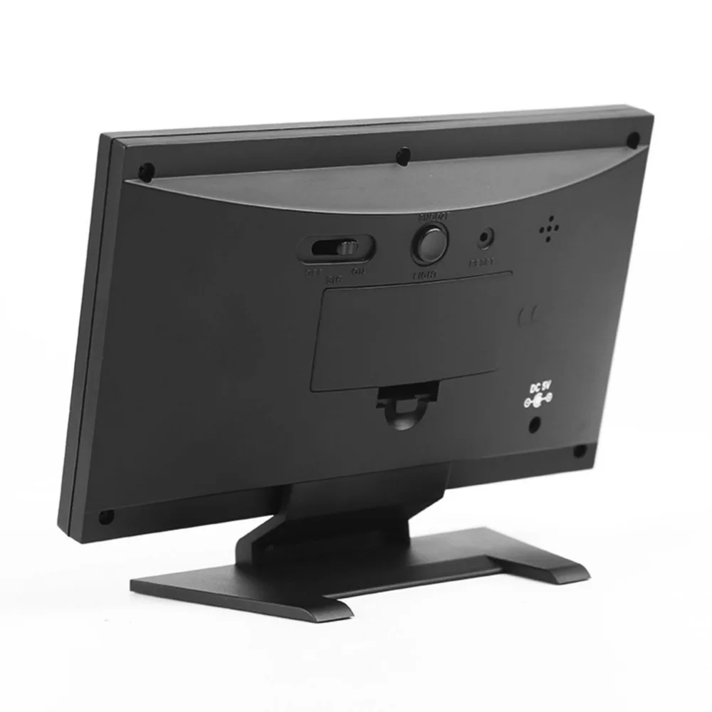 Reloj electrónico Digital LCD temperatura humedad Monitor termómetro higrómetro electrónico interior reloj de pronóstico del tiempo Reloj electrónico Digital LCD temperatura humedad Monitor termómetro higrómetro electrónico interior reloj de pronóstico del tiempo