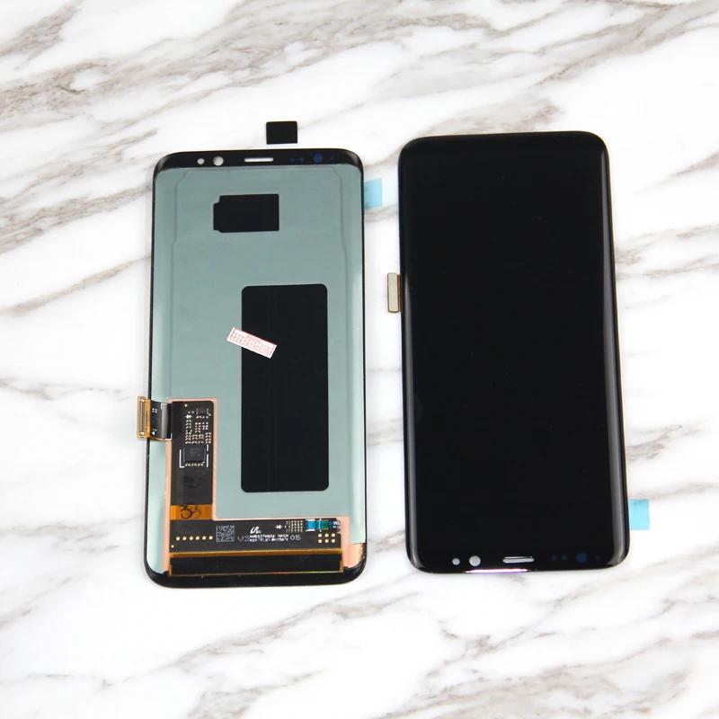 Черный Для SAMSUNG S8 G950F G950U ЖК дисплей сенсорный экран дигитайзер в сборе|Сенсорные