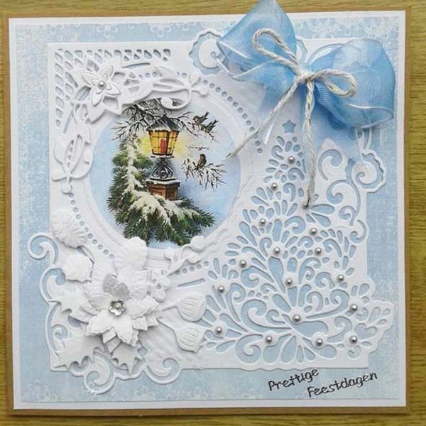 

Christmas Snowflake Frame Dies Metal Cutting Dies For Card Making Scrapbooking Album Decor Paper Embossing Craft New 2019