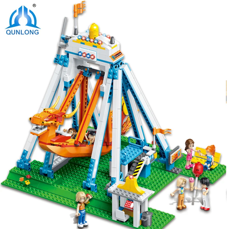 

Qunlong 780pcs The Adventure Of The Pirate Ship Seven Friends Compatiblle Legoe Building Blocks Funny Action Figure Toys Gift