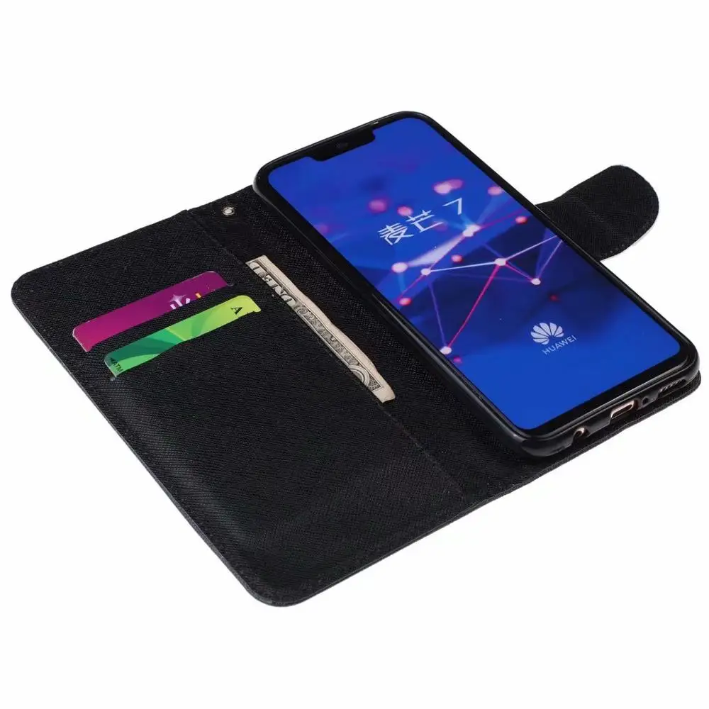Bamboo Panda Patterned Flip Leather Wallet Case Cover sfor Huawei Mate 20 Lite Honor 8X 9 Mate 20 Pro Nova 4 Phone Coque Fundas  (13)