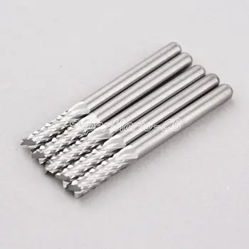 

5 x 0.05" 1.2mm Carbide Engraving Bits for CNC/PCB Machinery Rotary Burr
