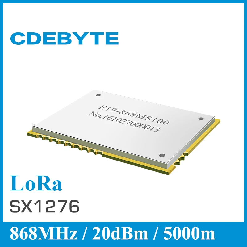 bilder für CDEBYTE E19-868MS100 hf-transceiver-modul SPI 5 km 868 MHz SX1276 LoRa sender und empfänger modul bilder für CDEBYTE E19-868MS100 hf-transceiver-modul SPI 5 km 868 MHz SX1276 LoRa sender und empfänger modul