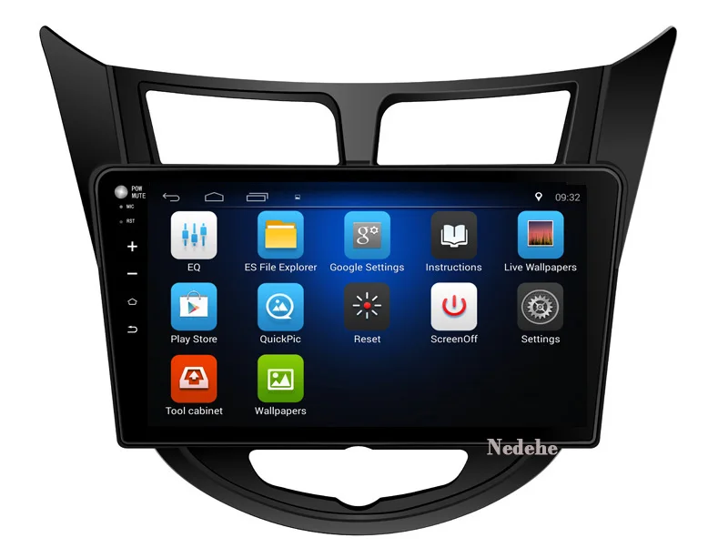 Sale Nedehe 9 inch Android 8.1 car radio stereo for Hyundai Solaris Verna I25 car dvd gps navigation steering wheel control 0