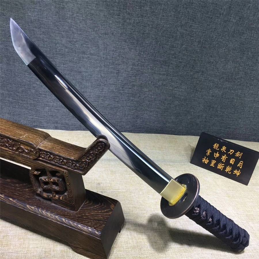 Ручной Кузница японский Танто меч Самурай вакидзаси катана очень острые глины закаленное T10 Сталь лезвие
