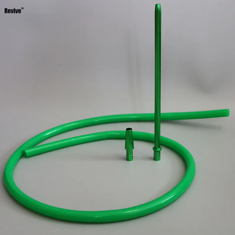 Revive Hookah Hose Narguile Silicone Tube Aluminium Handle Shisha Accessories Chicha Nargile 180cm Smoking Water Pipe Tool Kit