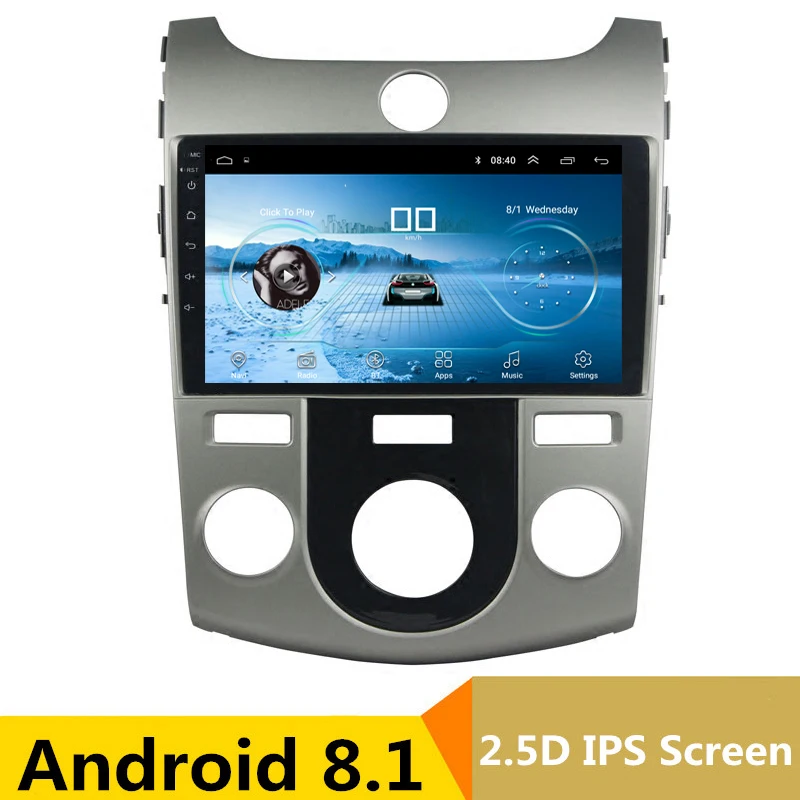 

9" Android 8.1 Car DVD Multimedia Player GPS For KIA Forte Cerato 2008 2009 2010-2012 audio car radio stereo navigator bluetooth