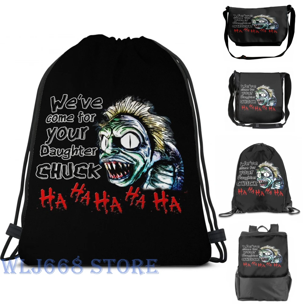 

Funny graphic print shoulder Bags women we've come for your daughter chuck- beetlejuice Single shoulder backpack travel men