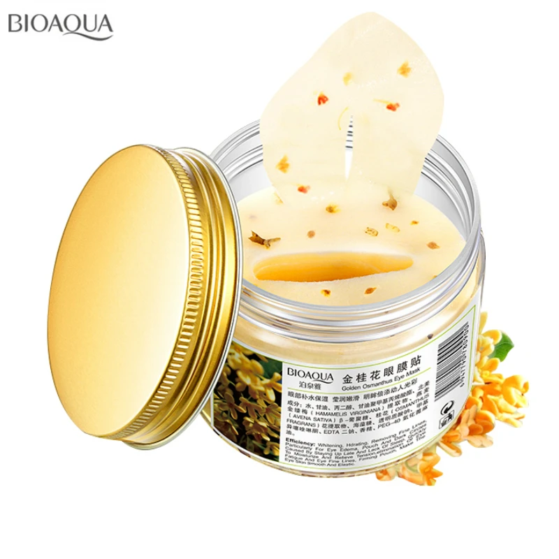 

BIOAQUA Eye Mask Gold Osmanthus Eye Patches Collagen Gel Remover Dark Circles Anti Age Bag whey protein sleep patches Face Care