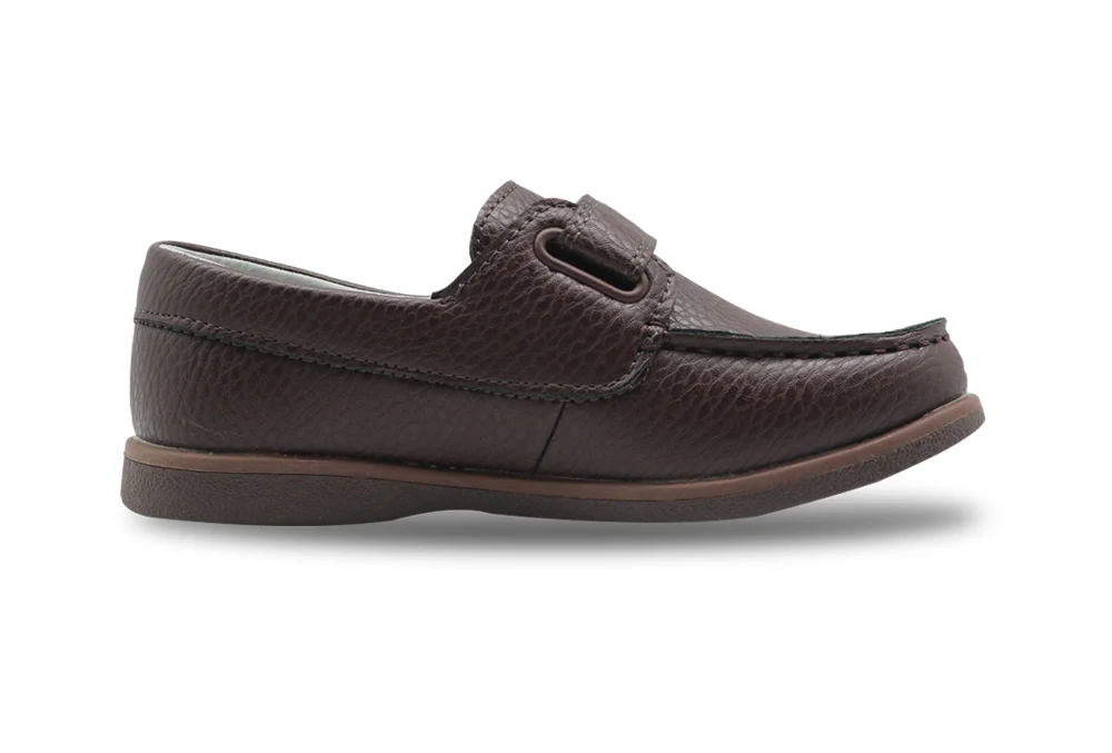 Apakowa/Классическая Повседневная обувь для мальчиков; лоферы из искусственной кожи; мокасины; однотонная Нескользящая детская обувь для маленьких мальчиков; европейские размеры 25-36