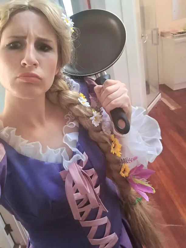 The Princess Rapunzel Fancy Dress Adult Costumes for HalloweenCarnival Party Tangled Cosplay Costumes for Women Custom Any Size (11)
