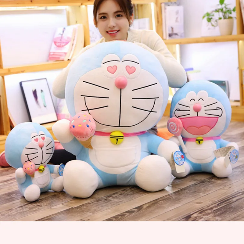 

1pc Sweet Cute Doraemon Plush Toys Soft Cartoon Animal Cat Stuffed Doll Girlfriends Birthday Gifts Girls Bedroom Decoration Doll