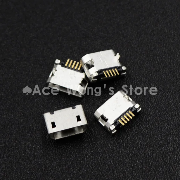 10pcs Micro USB 5P,5-pin Micro USB Jack,5Pins Micro USB Connector A-02