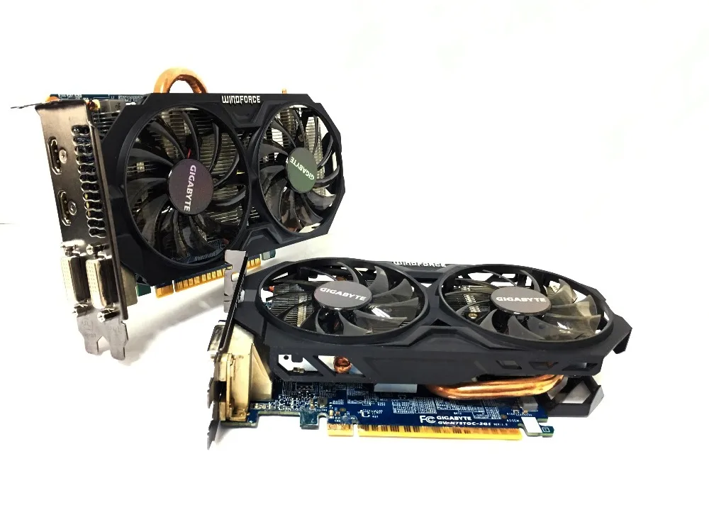 Gigabyte GVI 750TOC 2GI GTX750TI GTX 750TI 2 ГБ 2G D5 DDR5 128 бит ПК настольные видеокарты компьютерные