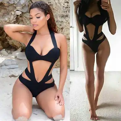 african print plus size swimwear