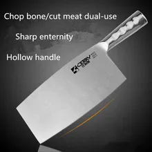 CERRY полный из нержавеющей стали Профессиональный тутового ножа Кливер для резки мяса Овощной рыбы бытовые Многофункциональные ножи